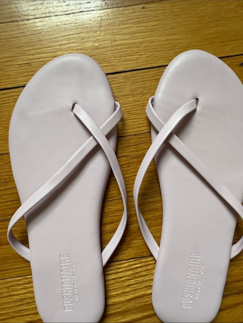Women's Pale Pink Crisscross Slide Sandals